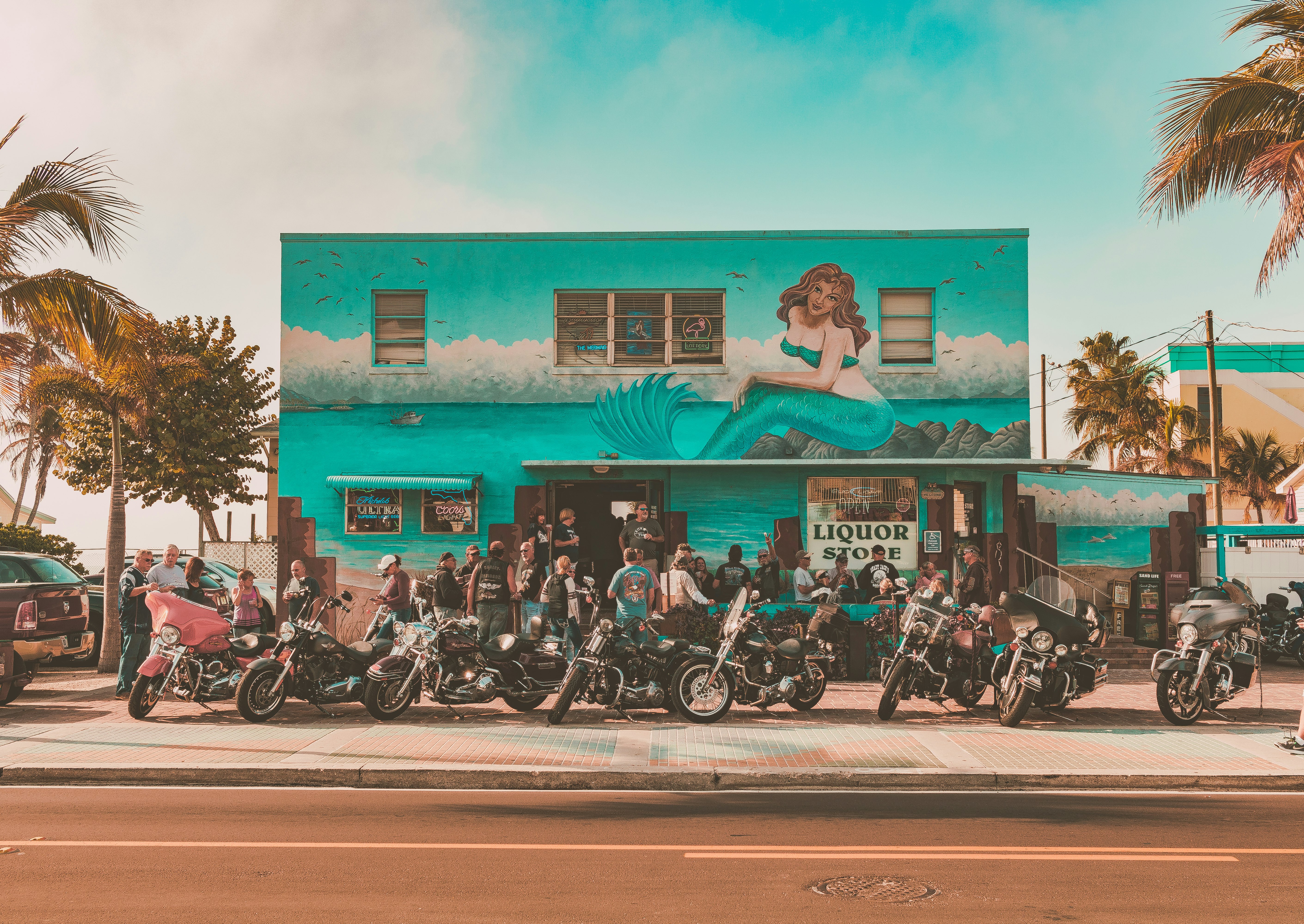 lot of motorcycle beside green house